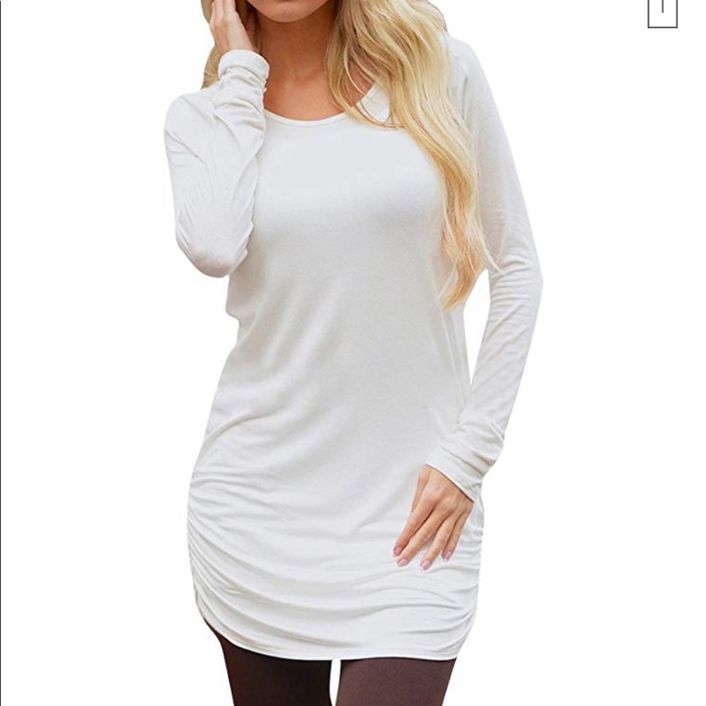 white tunic tshirt dress